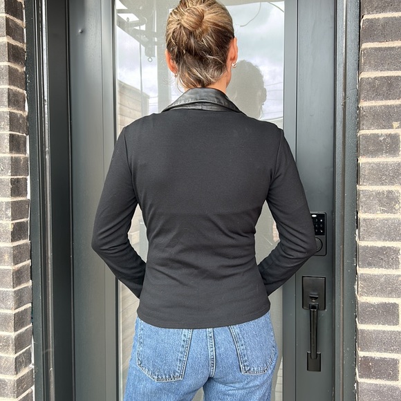 Teenflo leather 🔥and viscose 🔥belted blazer - Picture 9 of 9